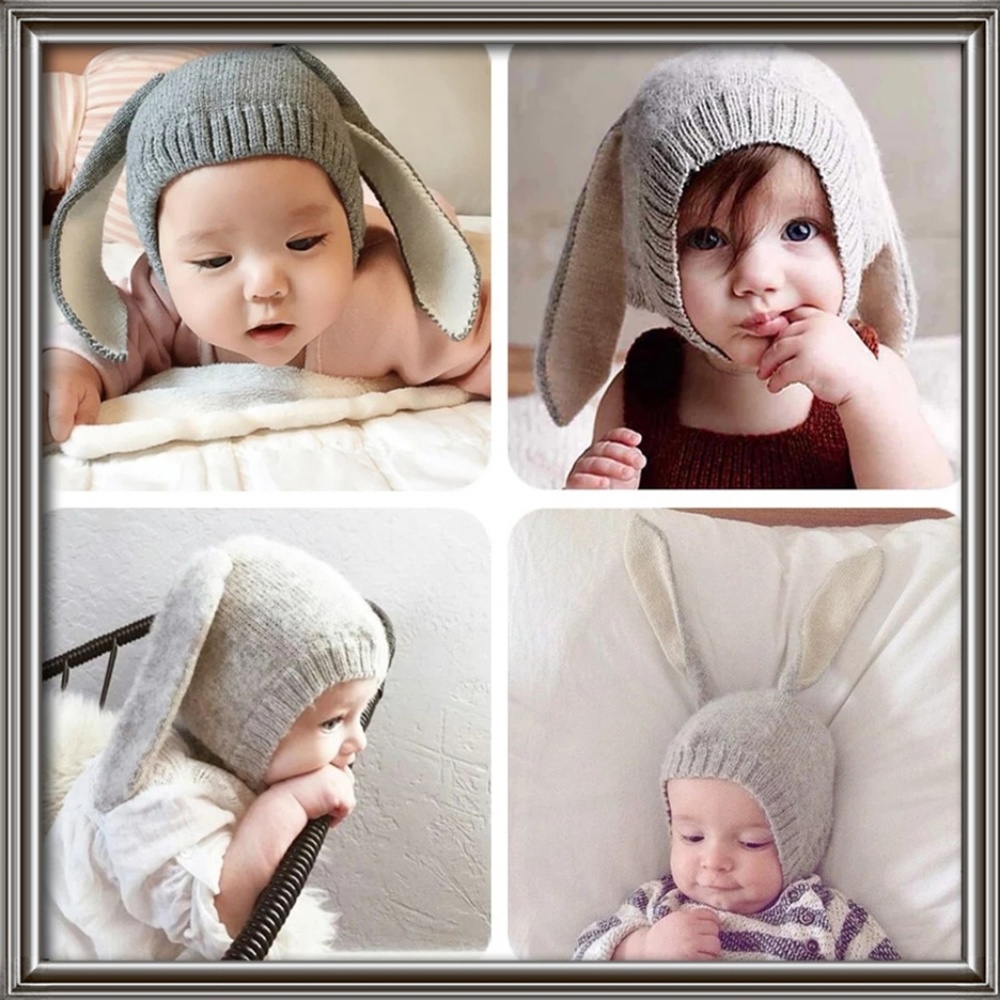 Kids bunny ear hats. Super cute. Cover ears well
